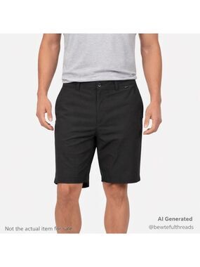 Travis Mathew Dark Charcoal Hybrid Golf Shorts Performance 38